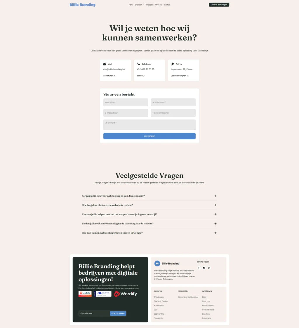 Website design mockup showcasing a modern layout for a corporate company, featuring navigation and branding elements.