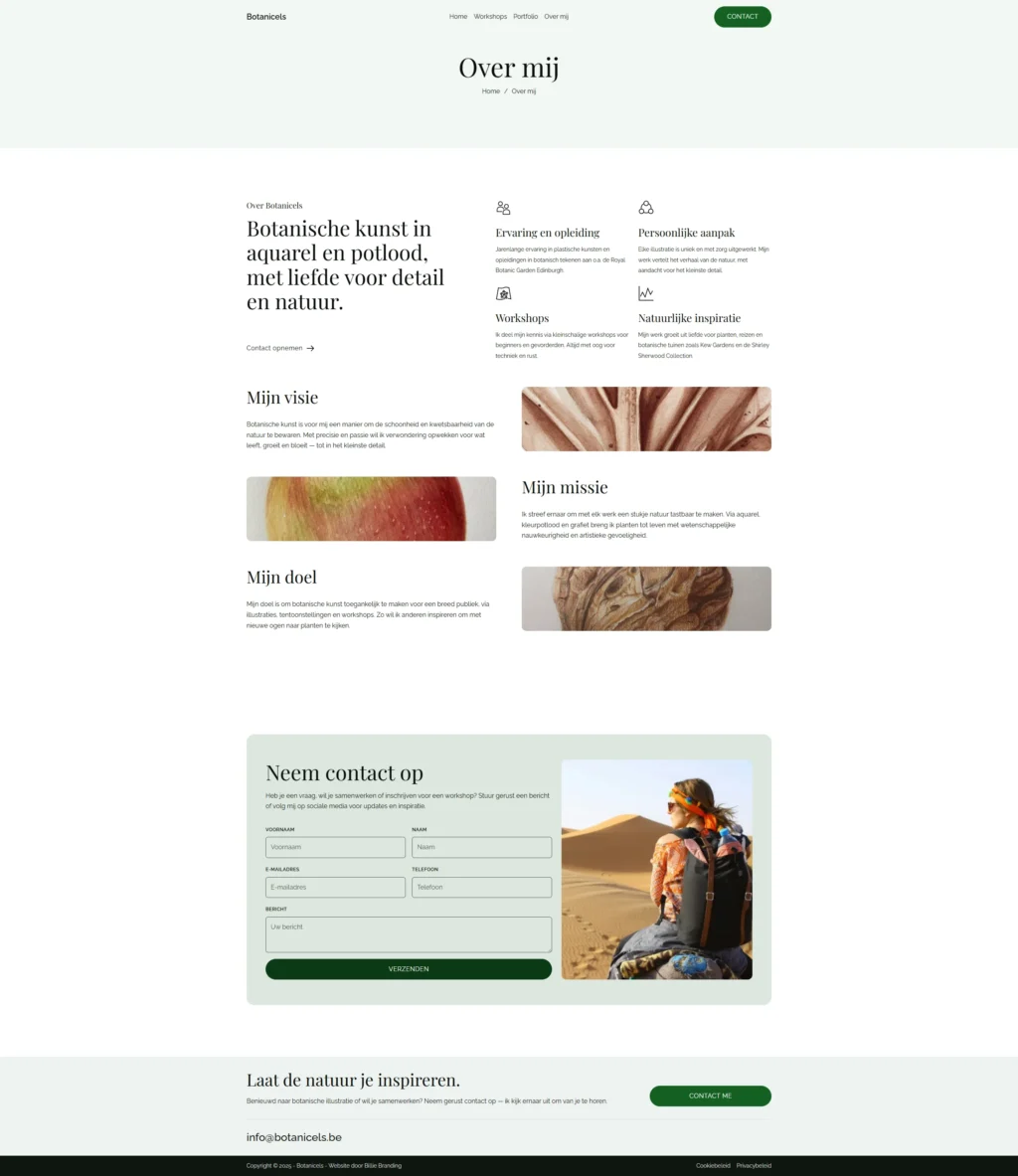 A webpage featuring an assortment of various plants and vegetables in a visually appealing layout.