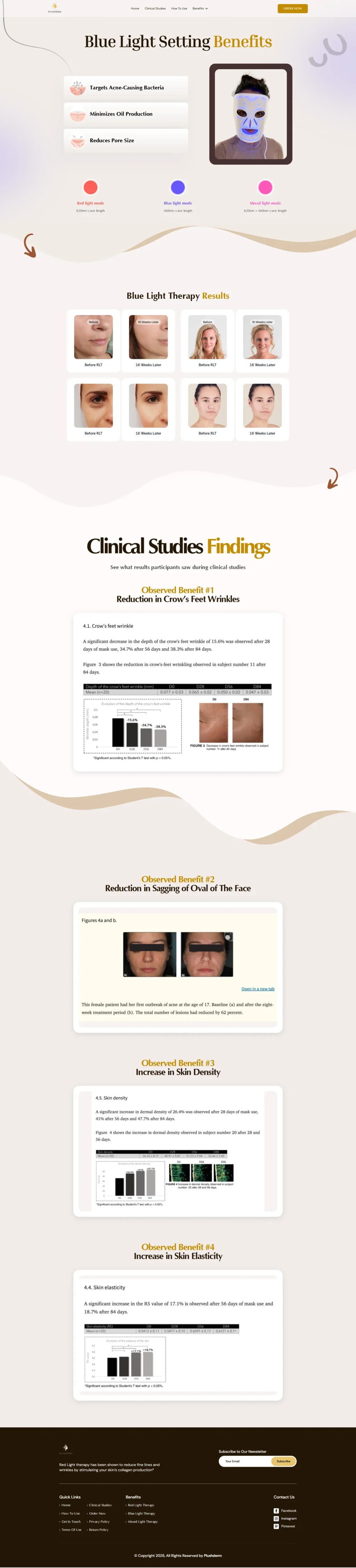 Professional website designing service layout for acne treatments, utilizing a lightweight DOM structure for instant mobile loading.