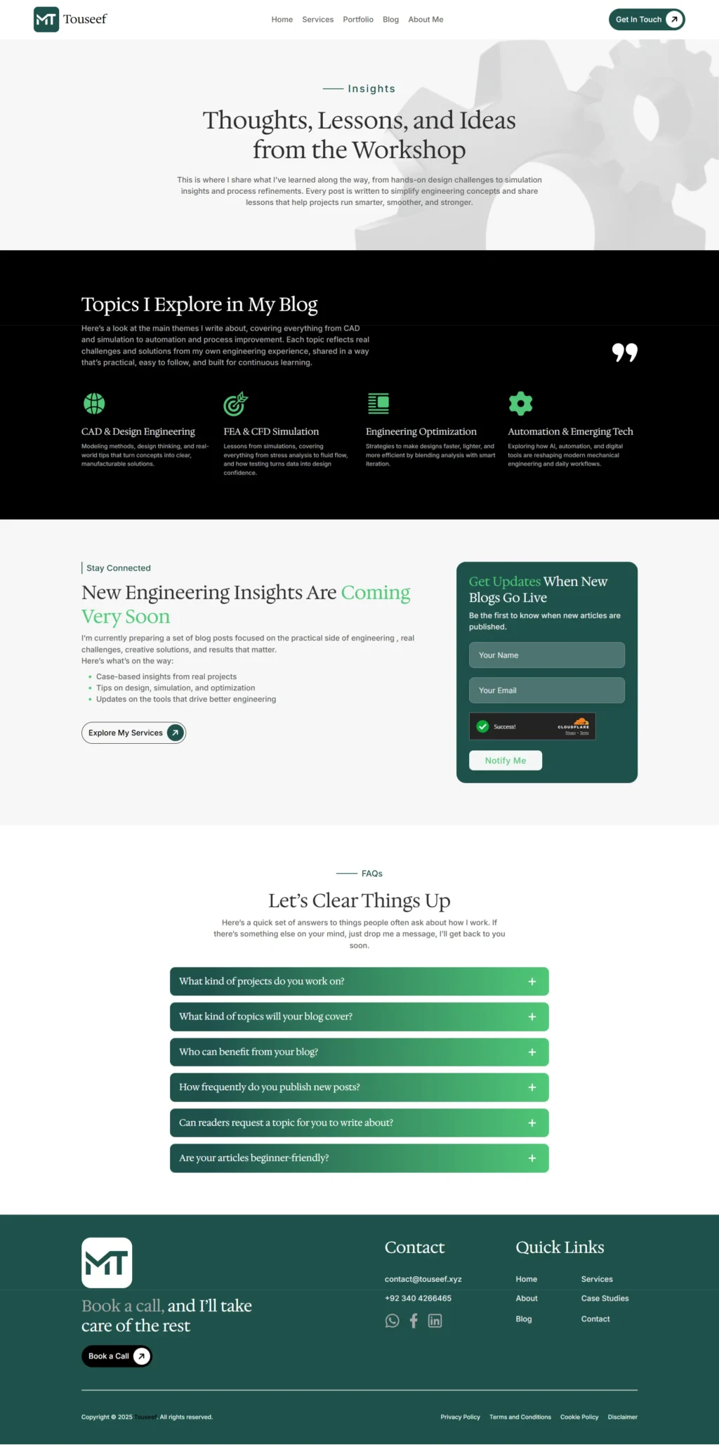 A knowledge-rich blog archive designed for b2b digital transformation insights and technical authority in the engineering space.