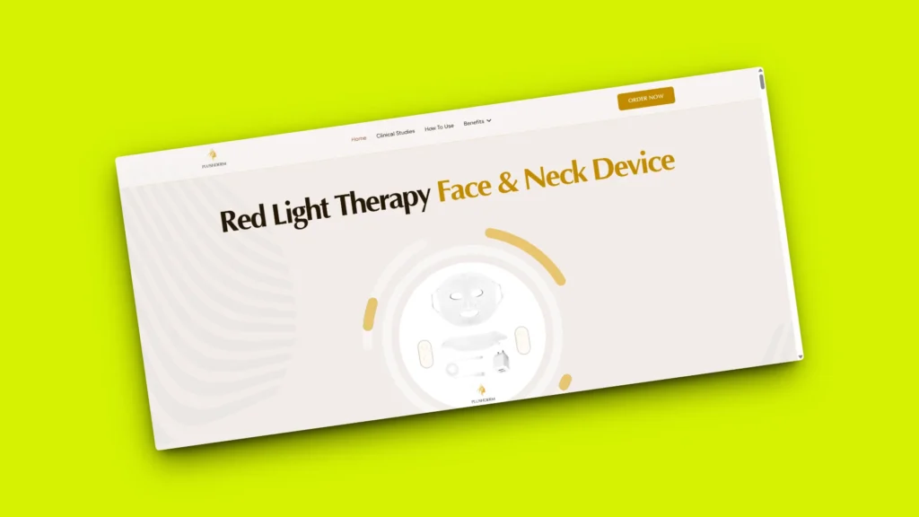 High-performance medical website design hero section for PlushDerm, engineered with Bricks Builder for a lightning-fast responsive homepage.