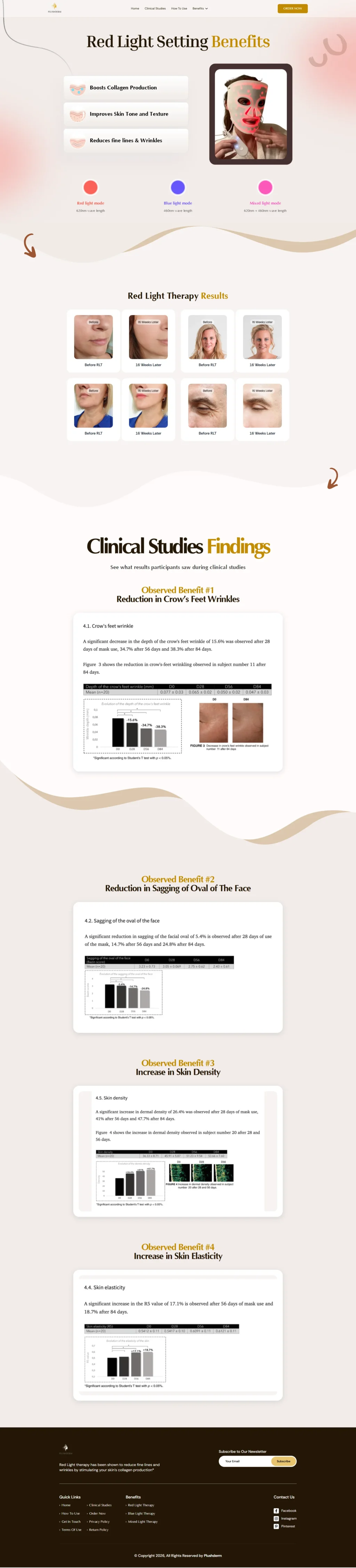 A treatment-specific landing page featuring on page seo services for light therapy, optimized for low-KD niche keywords.
